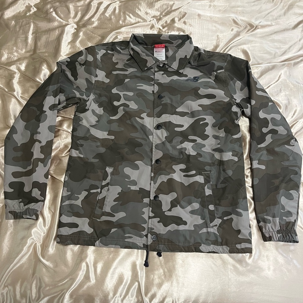 New Balance Camo Collared Windbreaker
